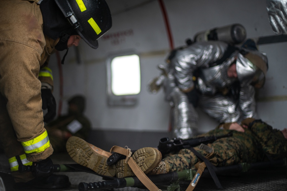 15th MEU Marines, Sailors and Cold Bay residents conduct joint mass casualty drill for Northern Edge 2021