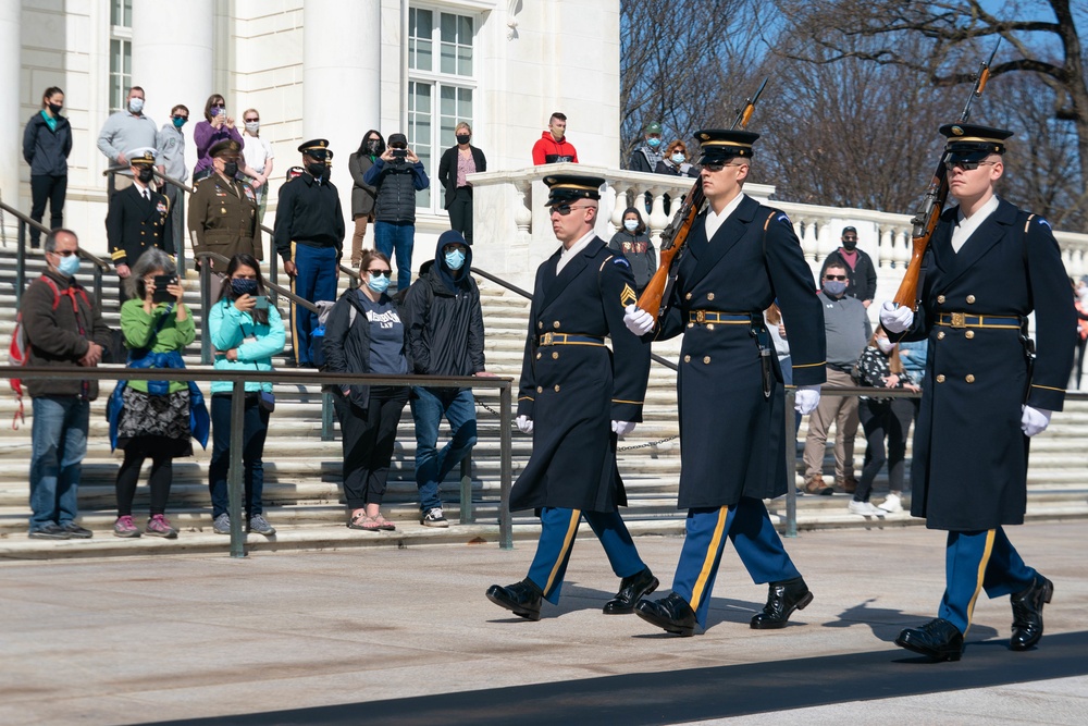 CJCS views change of guard at Tomb of the Unknown Soldier