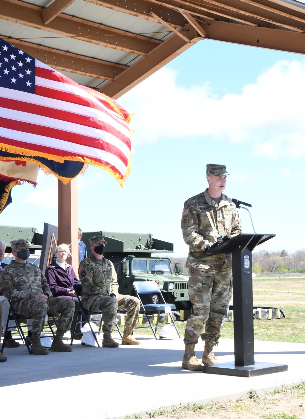 Fort Drum, Army Corps of Engineers officials break ground on new UAS facility