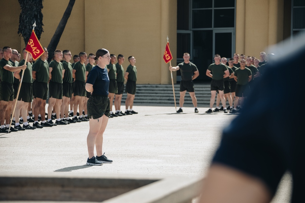 MCRD San Diego: Lima Company Motivational Run