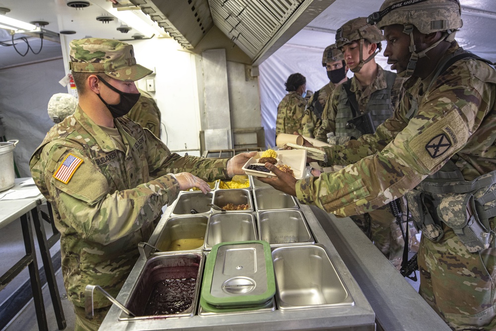 A soldier's breakfast