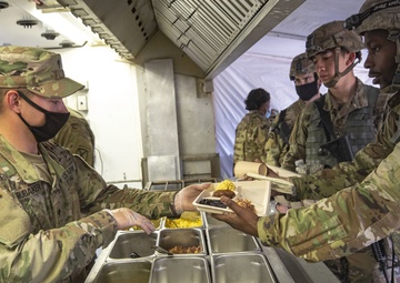 A soldier's breakfast