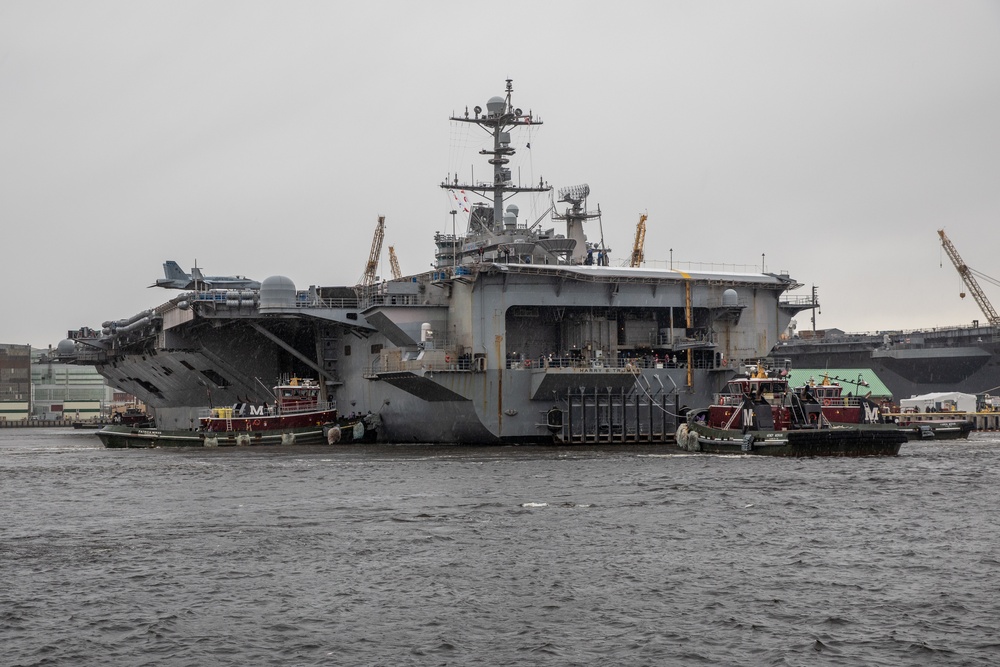 Norfolk Naval Shipyard completes USS Harry S Truman’s Extended Carrier Incremental Availability