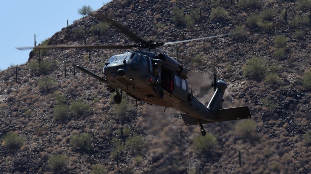 55th Rescue Squadron trains over Arizona desert