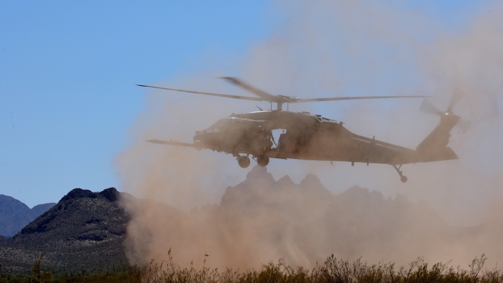 55th Rescue Squadron trains over Arizona desert