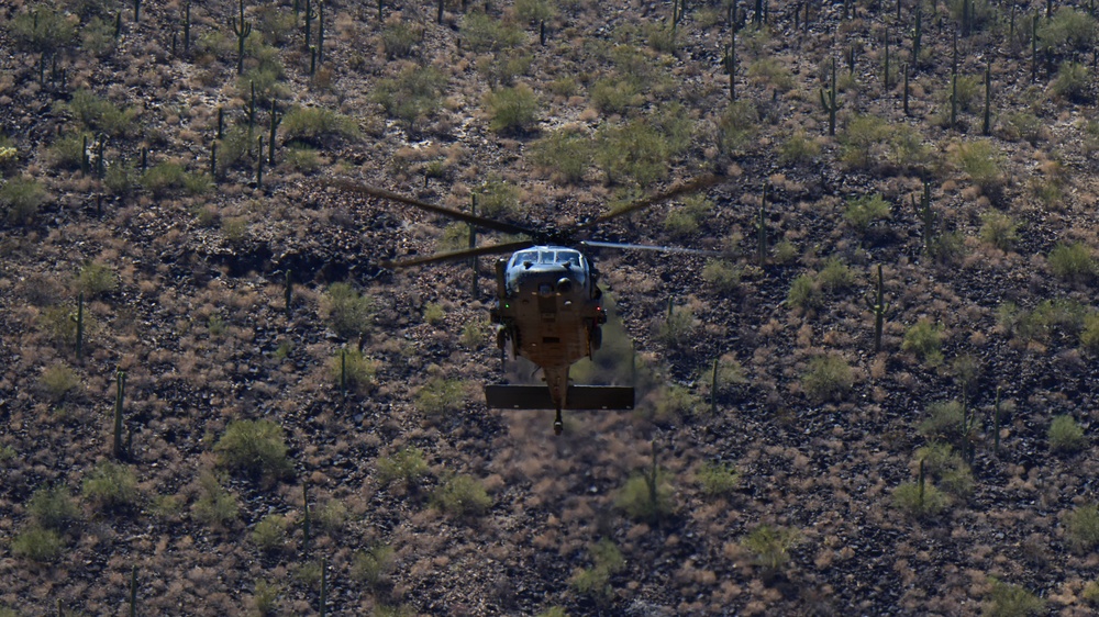 55th Rescue Squadron trains over Arizona desert