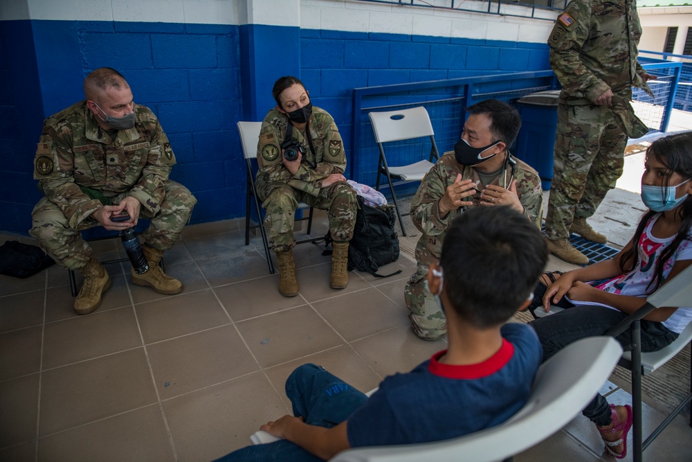 JTF-Bravo leaders visit Zacatillo Island MEDRETE during Resolute Sentinel 21