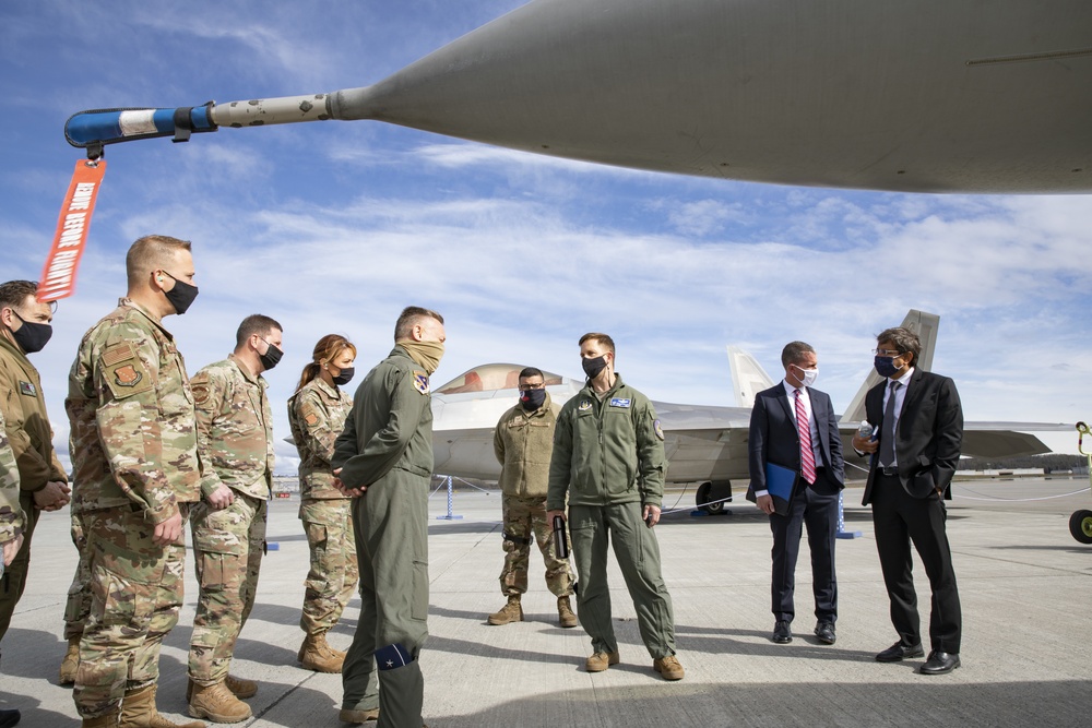 Checking out the flight line