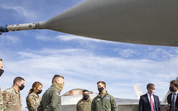 Checking out the flight line