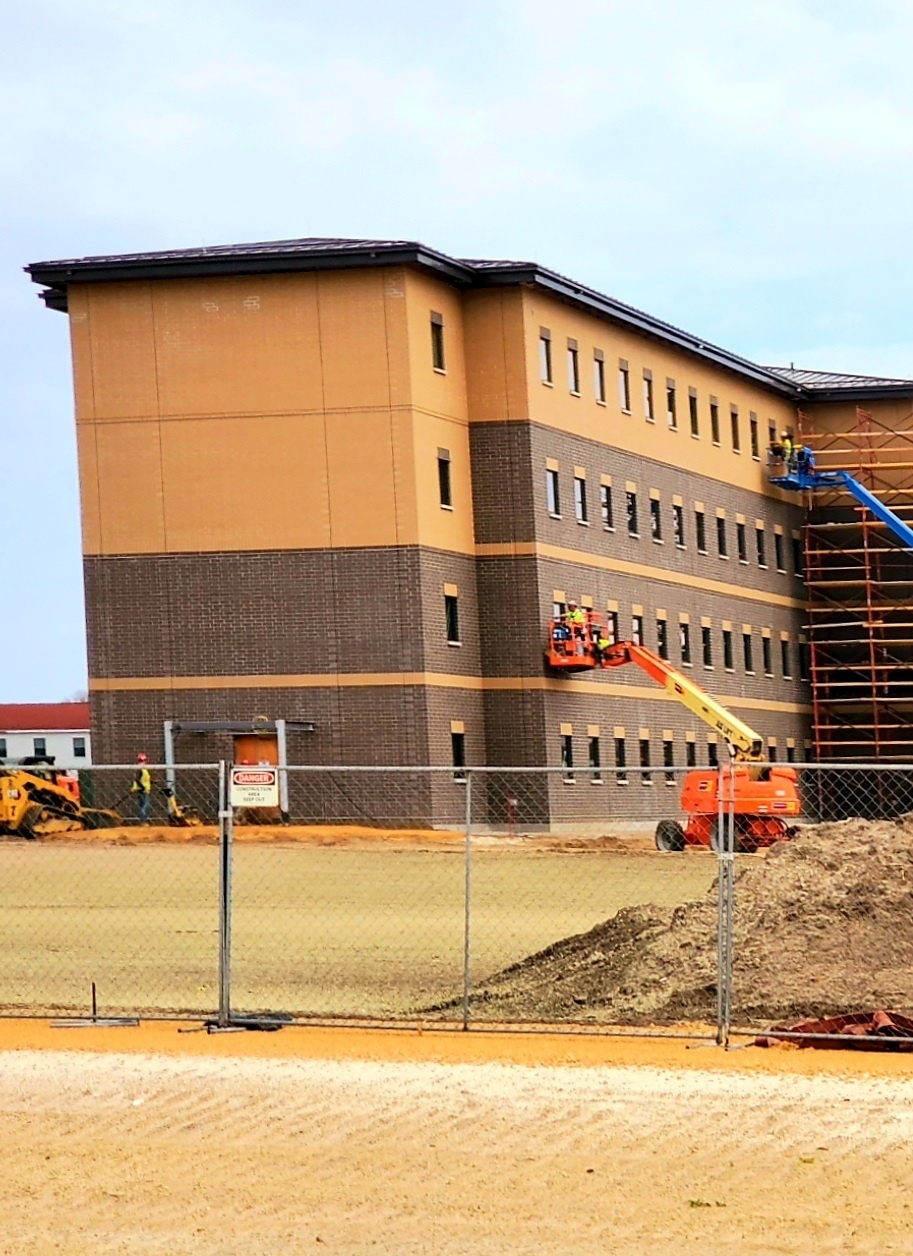 Barracks construction at Fort McCoy