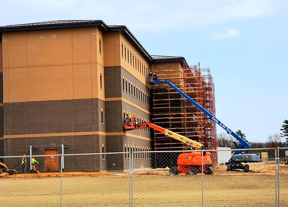 Barracks construction at Fort McCoy