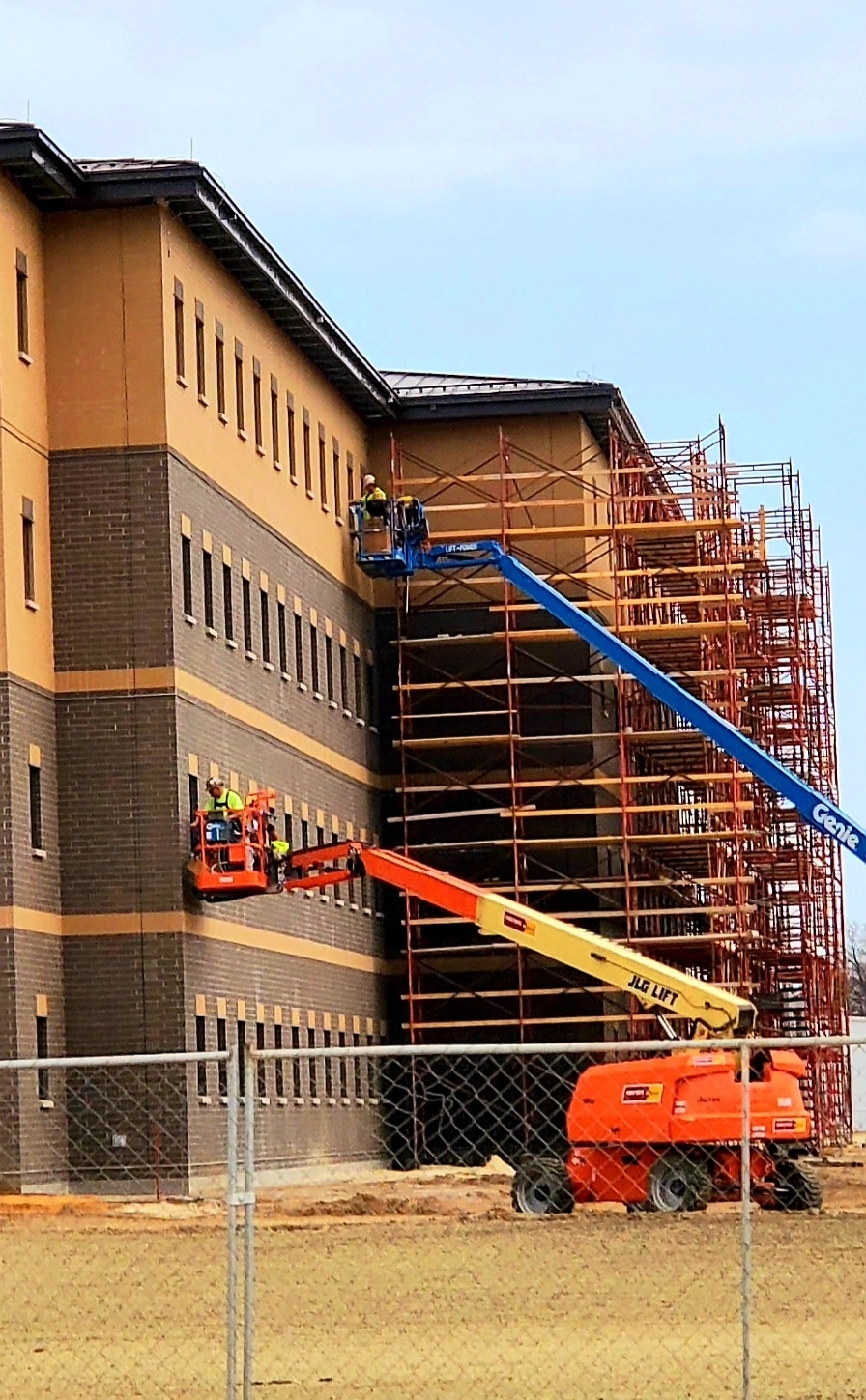 Barracks construction at Fort McCoy