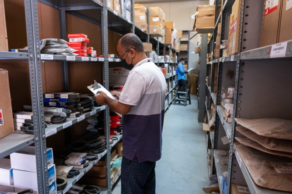 NAVSUP FLC Bahrain Conducts Wall to Wall Inventory