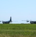 C-130s preparing for takeoff during Swift Response 21