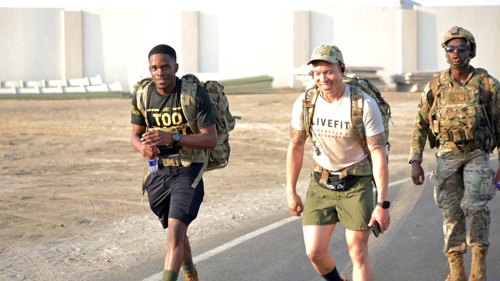 Troops ruck 10K for National Police Week at Al Dhafra