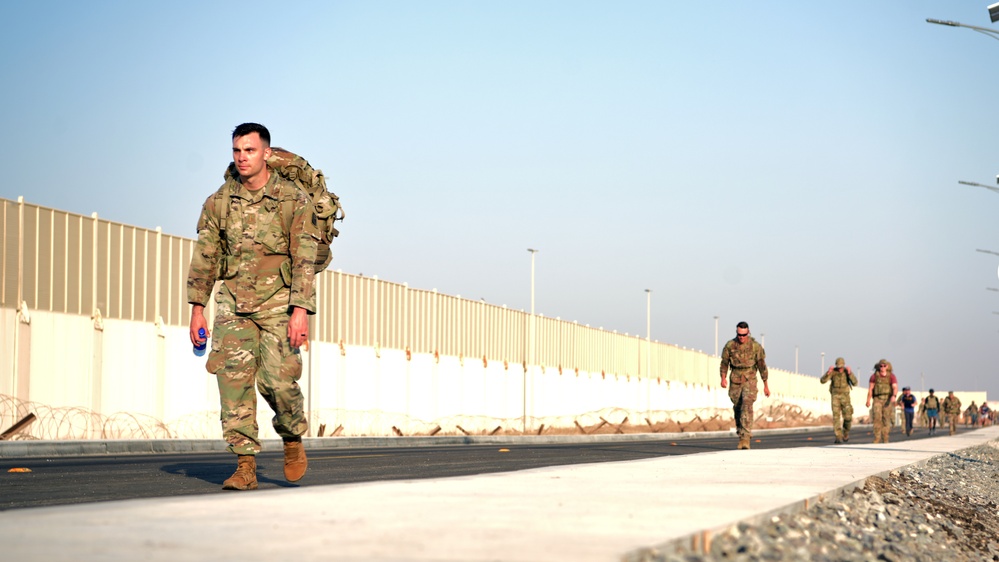 Troops ruck 10K for National Police Week at Al Dhafra