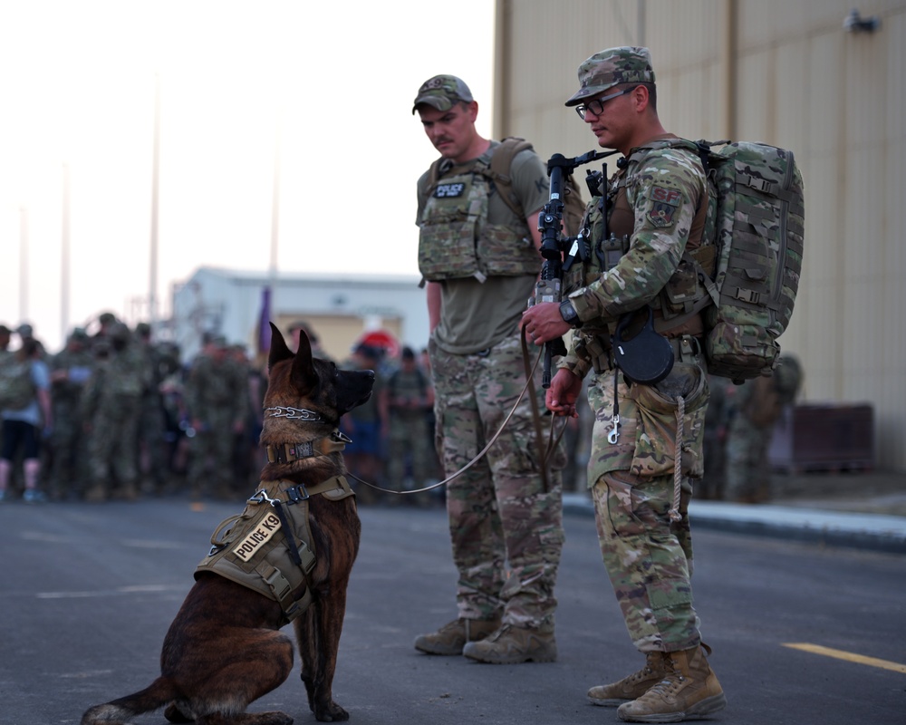 Troops ruck 10K for National Police Week at Al Dhafra