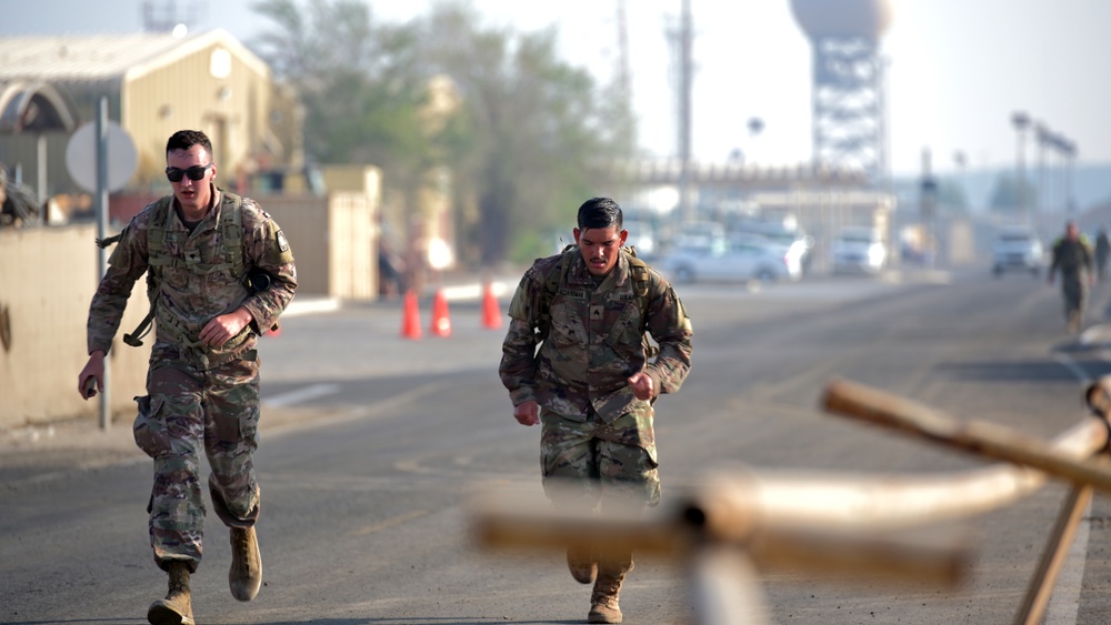 Troops ruck 10K for National Police Week at Al Dhafra