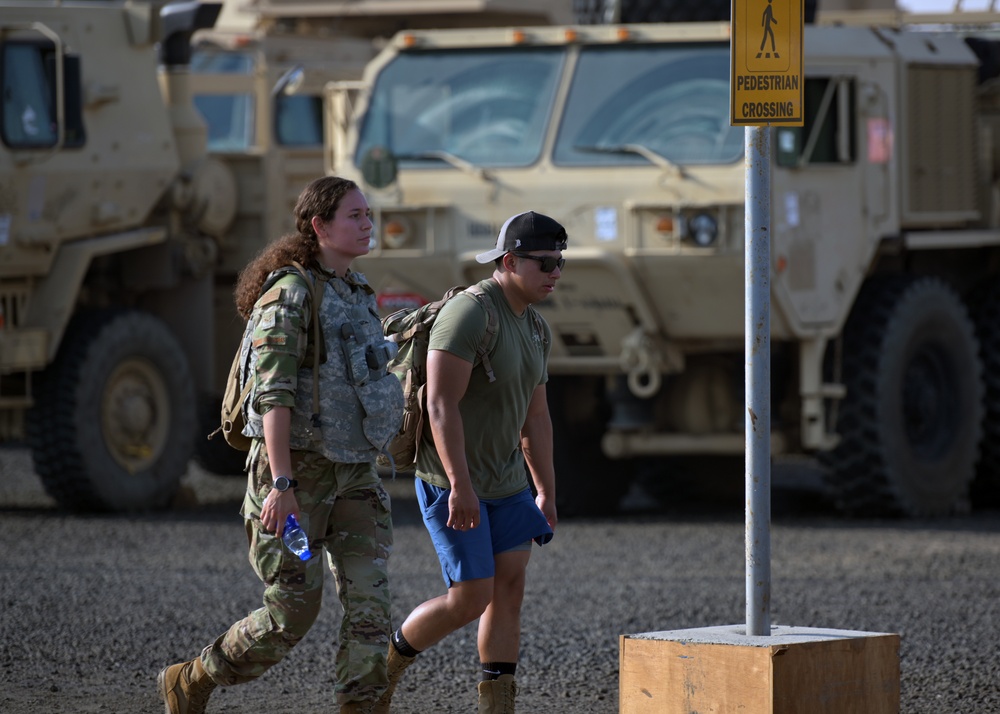 Troops ruck 10K for National Police Week at Al Dhafra