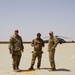 Task Force Phoenix MEDEVAC helicopters fuel up during MEDEVAC mission