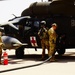 Task Force Phoenix MEDEVAC helicopters fuel up during MEDEVAC mission