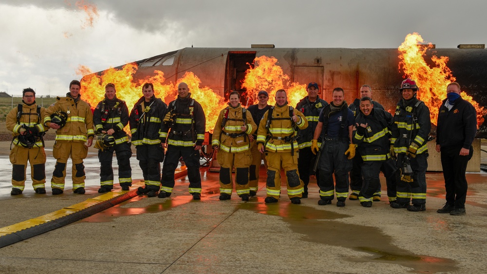 Buckley Garrison Command Team Participates in Firefighting Exercise