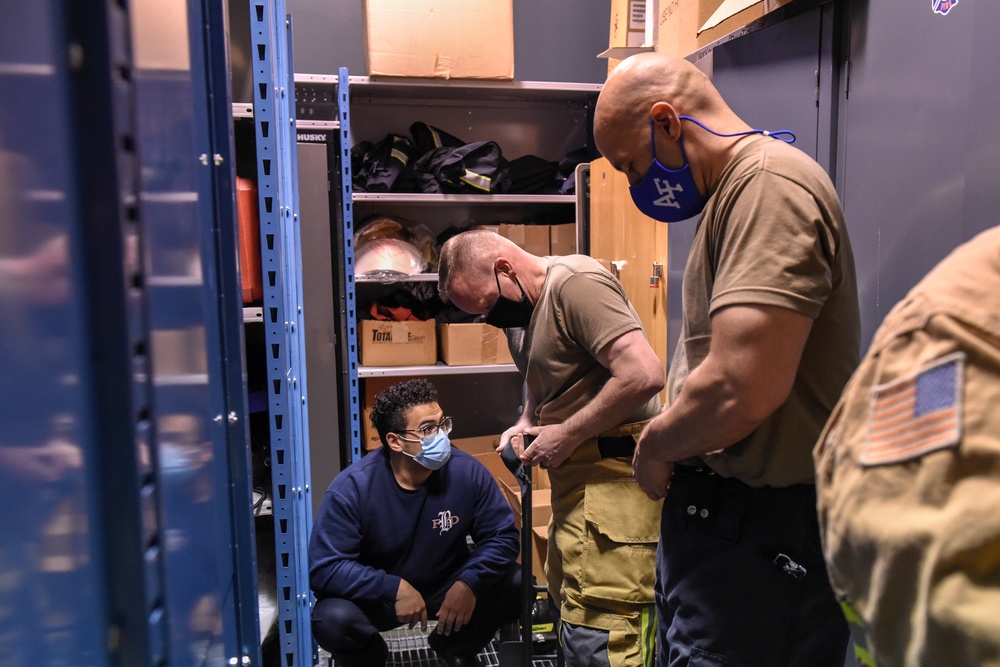 Buckley Garrison Command Team Participates in Firefighting Exercise