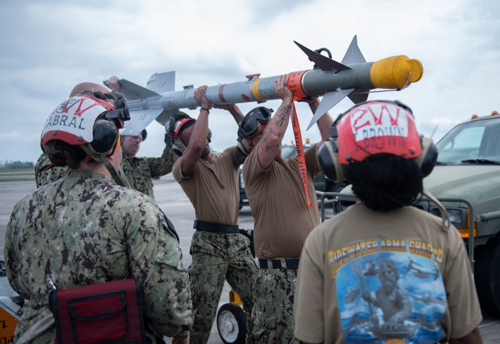 Checkered Flag 21-2 live missile loads