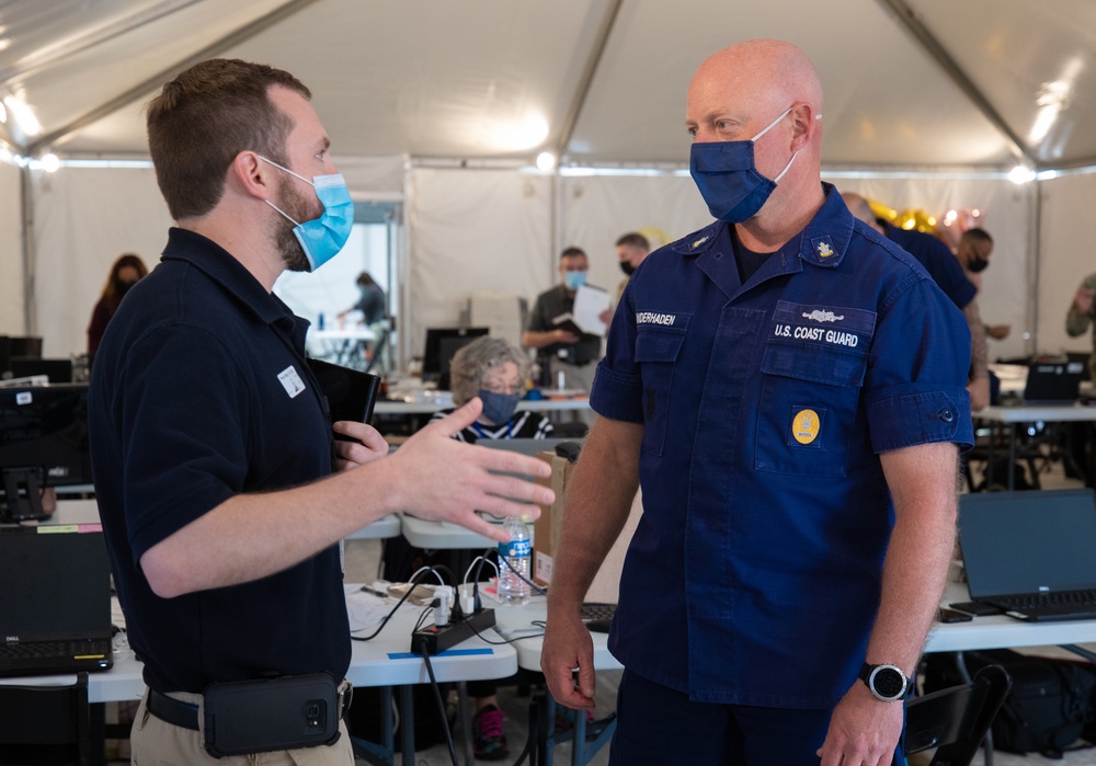The Greenbelt Metro CVC hosts distinguished visitors strengthening the partnership between FEMA, DoD and the US Coast Guard