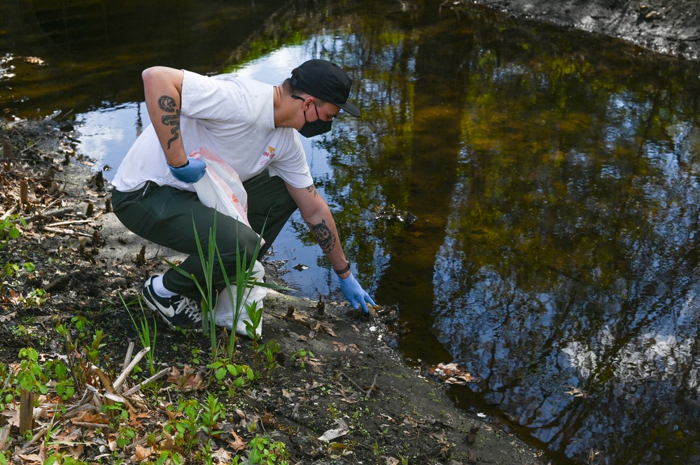 Base personnel take action