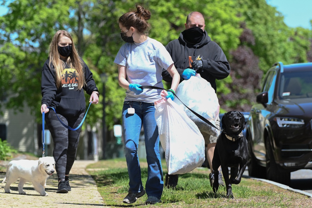 Base personnel take action