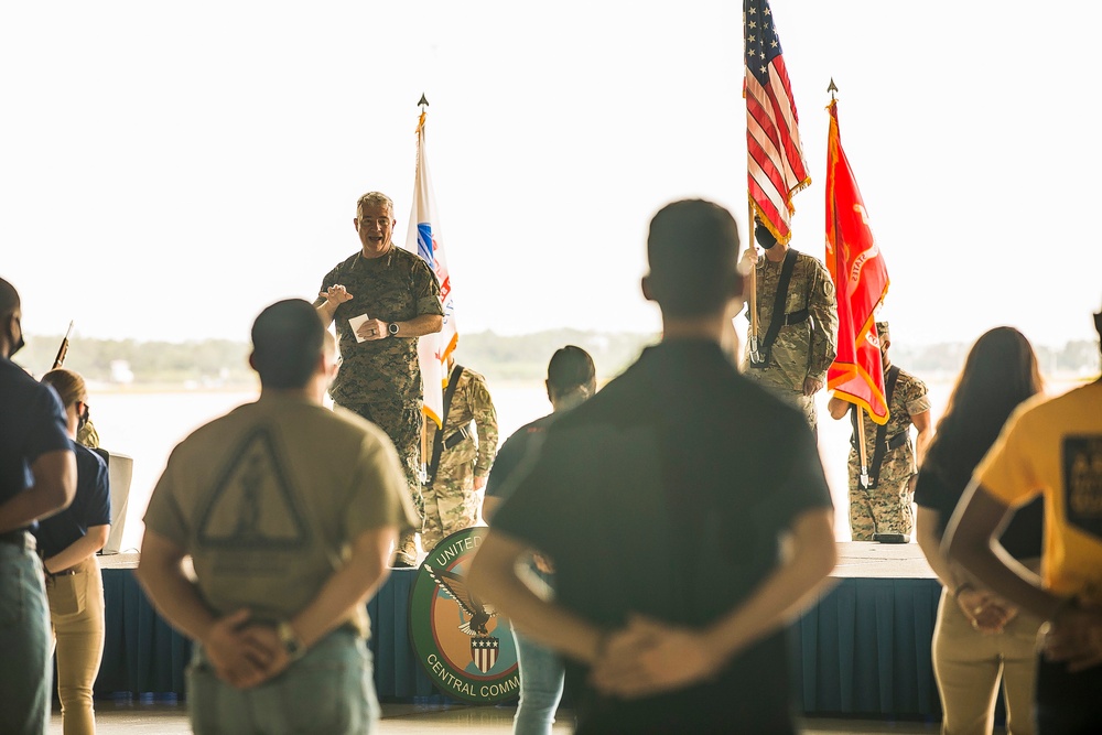 USCENTCOM Armed Forces Day enlistment ceremony