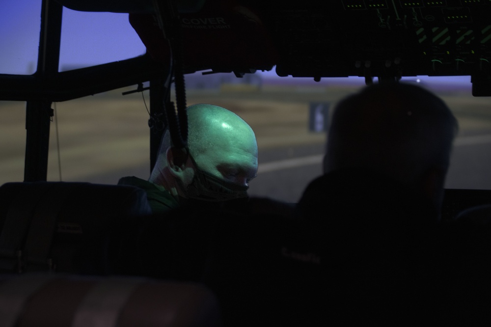 C130-J flight simulator wraps up first training