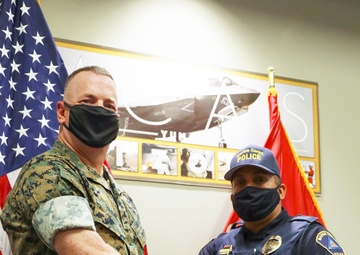 Military Police Officer Karl Bobbio Receives Civilian Lifesaving Award