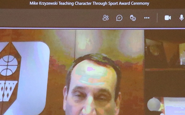Character celebrated during Coach K Awards ceremony