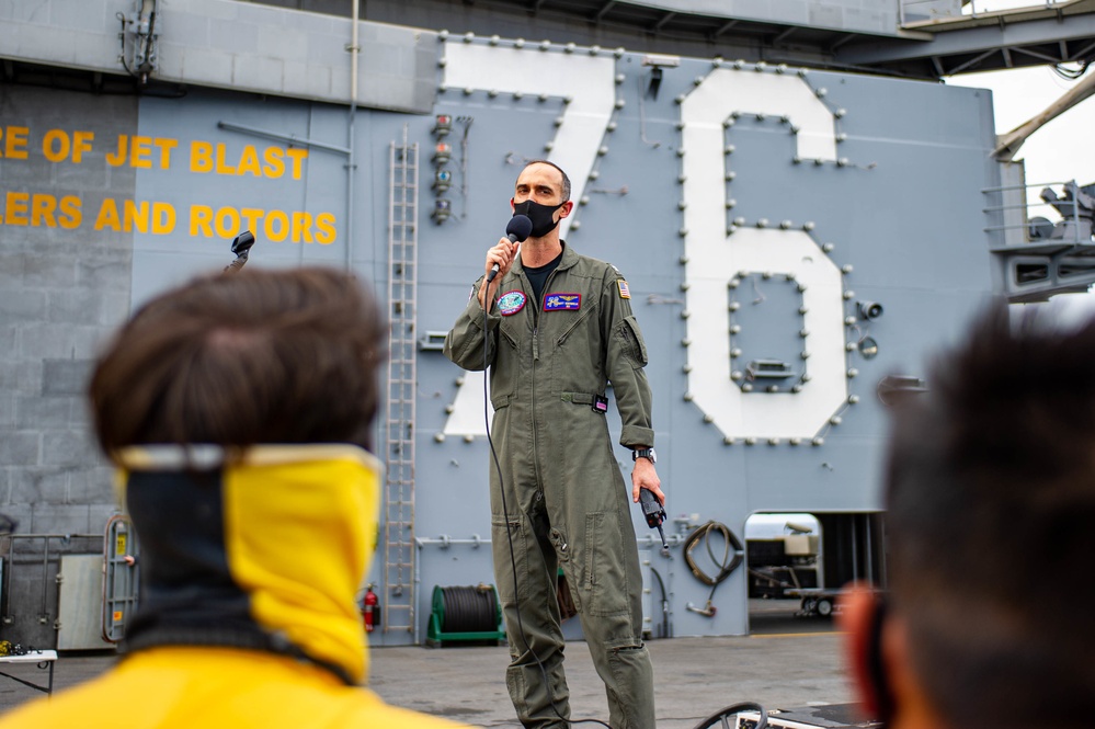 USS Ronald Reagan (CVN 76) All Hands Call