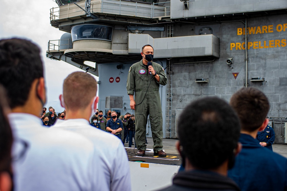 USS Ronald Reagan (CVN 76) All Hands Call