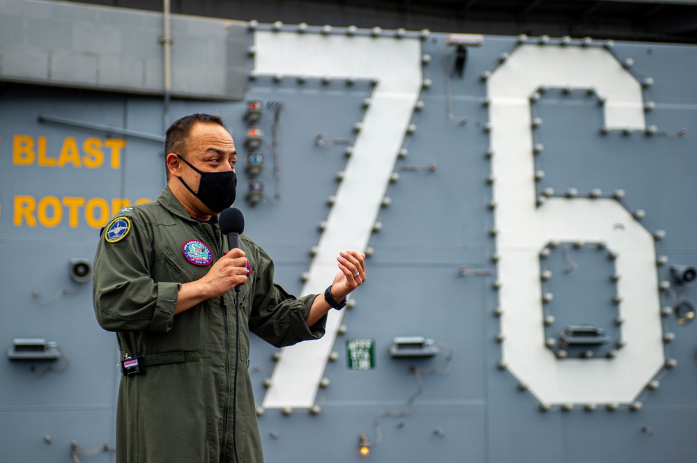 USS Ronald Reagan (CVN 76) All Hands Call