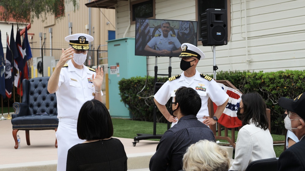 Naval Medical Forces Pacific Commander Presides Over Naval Health Research Center Change of Command