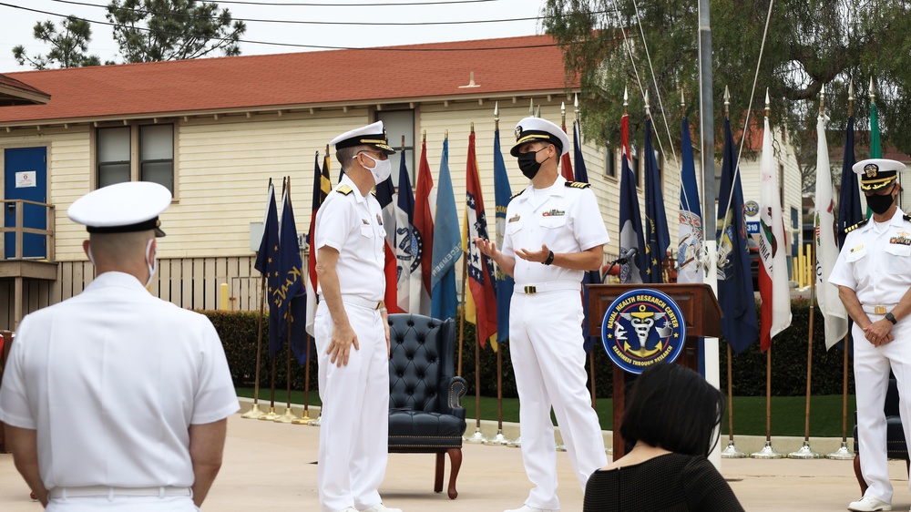 Naval Medical Forces Pacific Commander Presides Over Naval Health Research Center Change of Command