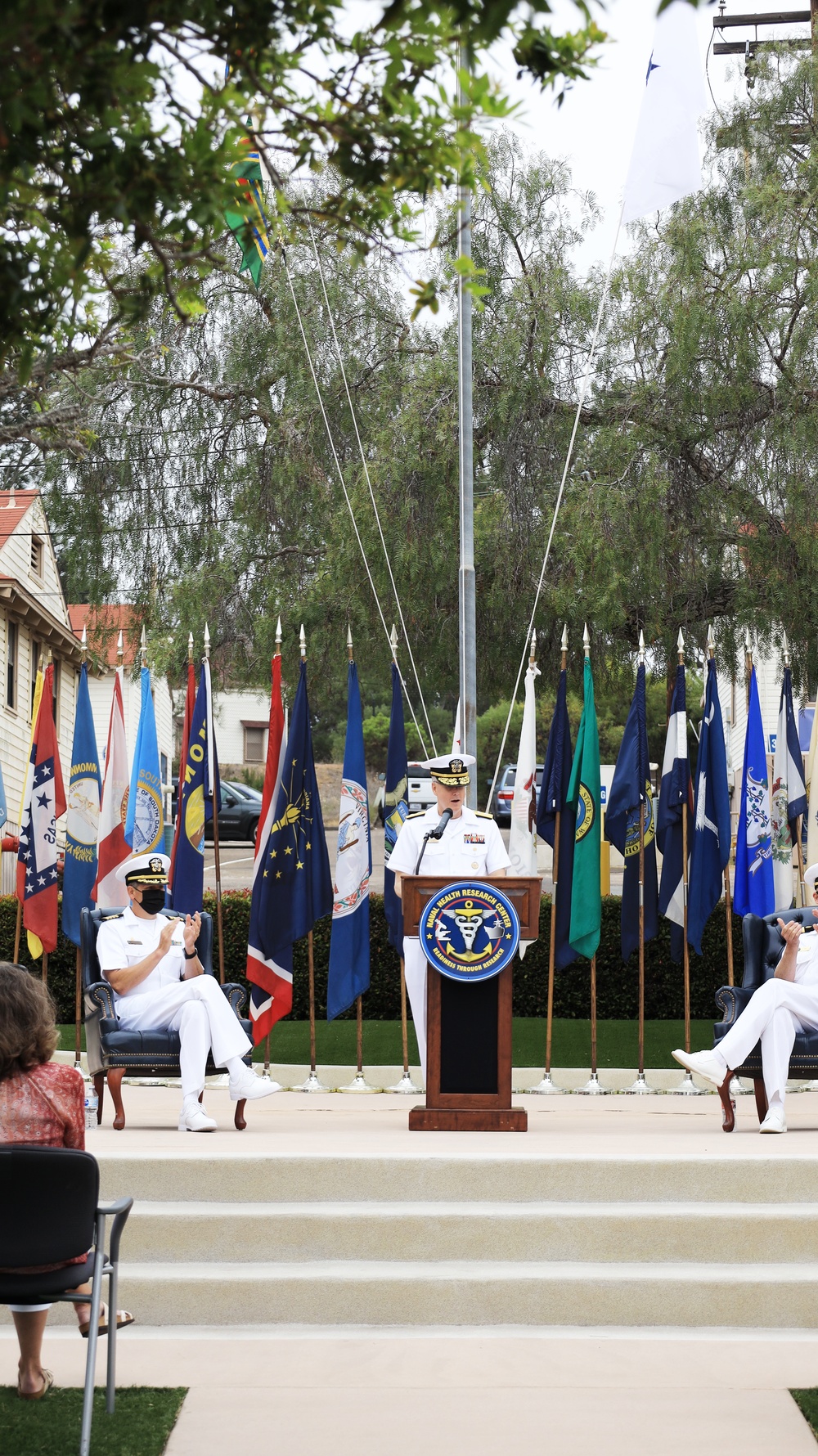 Naval Medical Forces Pacific Commander Presides Over Naval Health Research Center Change of Command