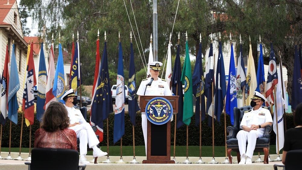 Naval Medical Forces Pacific Commander Presides Over Naval Health Research Center Change of Command