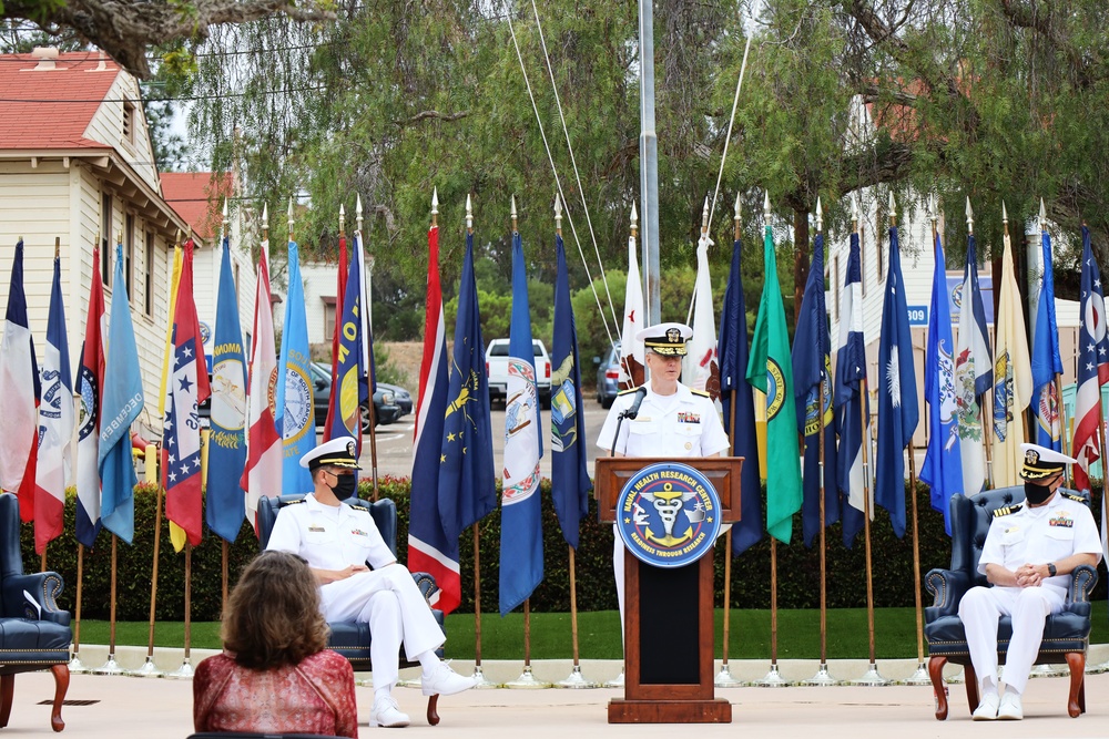 Naval Medical Forces Pacific Commander Presides Over Naval Health Research Center Change of Command