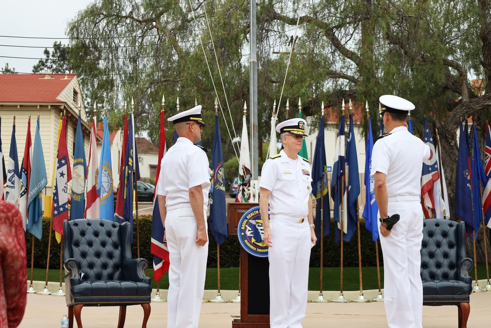 Naval Medical Forces Pacific Commander Presides Over Naval Health Research Center Change of Command