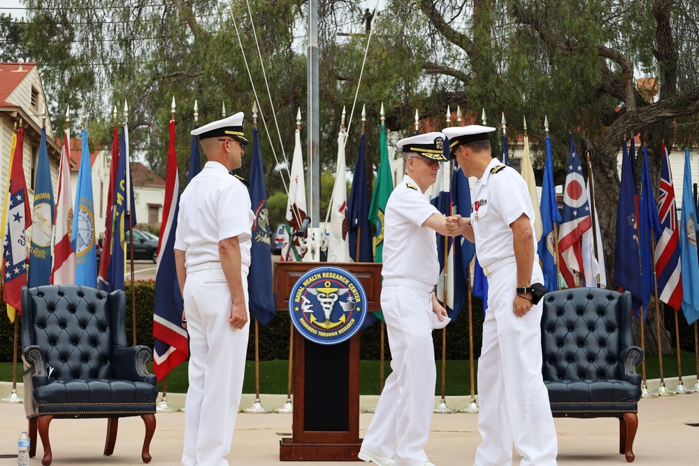 Naval Medical Forces Pacific Commander Presides Over Naval Health Research Center Change of Command