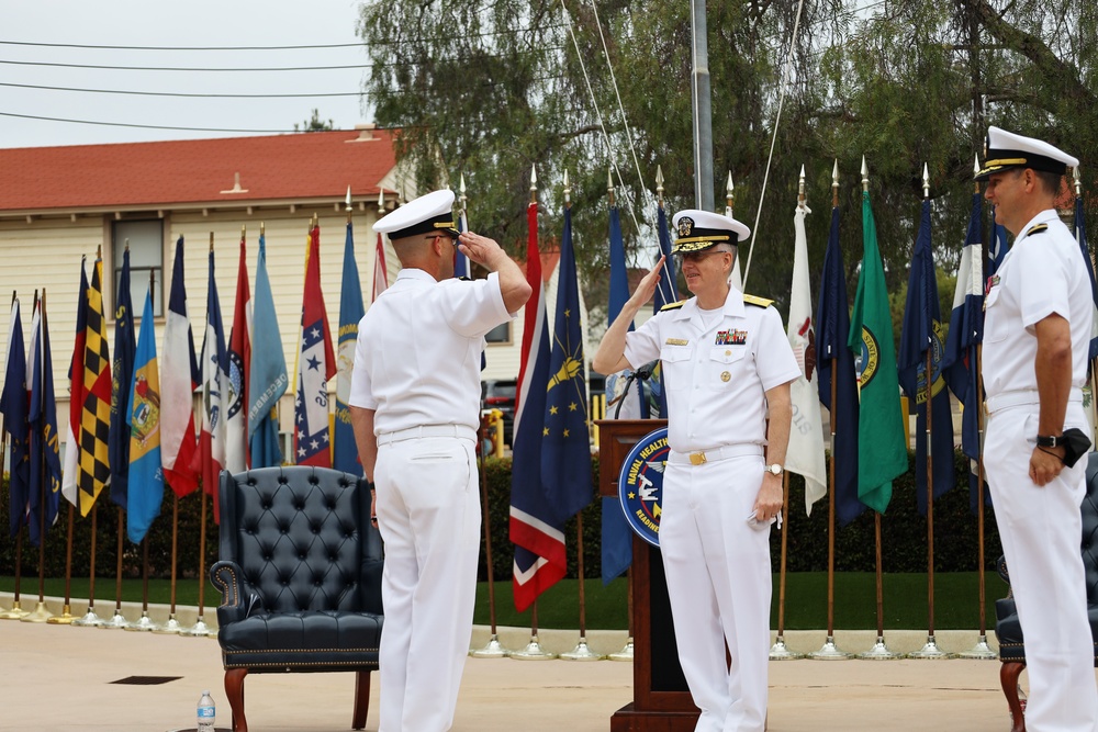 Naval Medical Forces Pacific Commander Presides Over Naval Health Research Center Change of Command