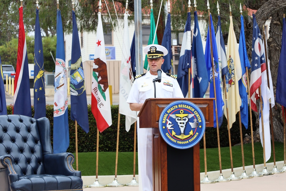 Naval Medical Forces Pacific Commander Presides Over Naval Health Research Center Change of Command