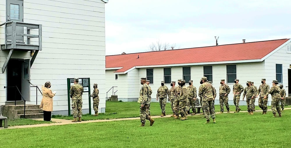 Service members tour Fort McCoy Commemorative Area