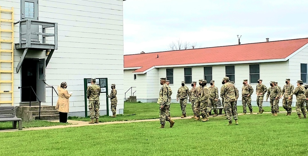 Service members tour Fort McCoy Commemorative Area