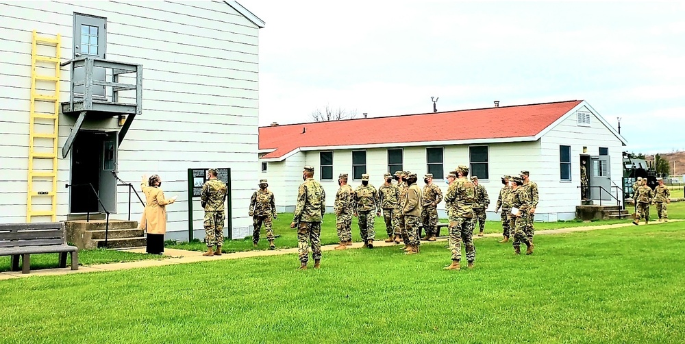 Service members tour Fort McCoy Commemorative Area